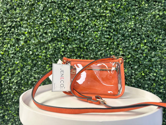 Jen and Co Bag in a Bag Clear/Orange