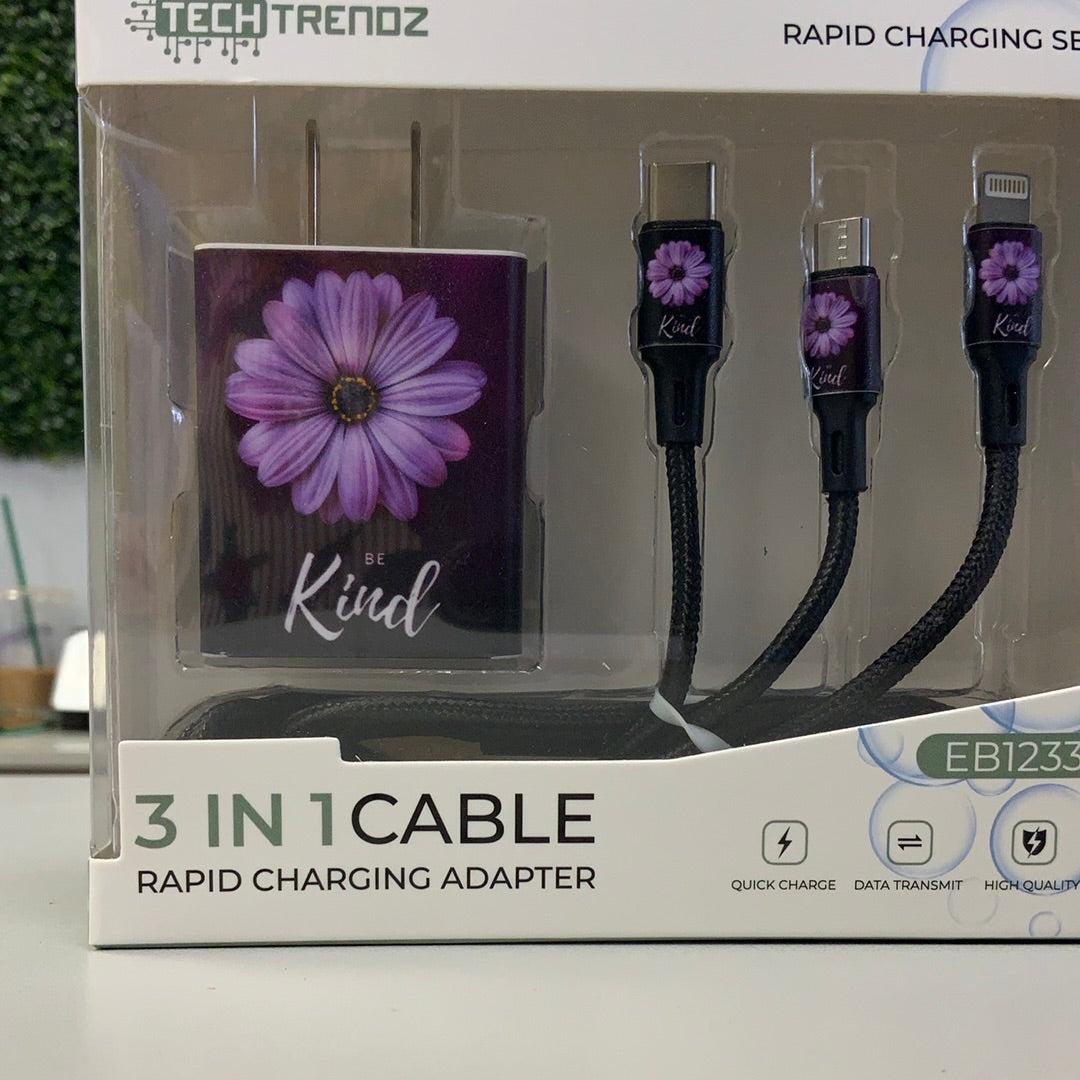 Tech Trendz 3 in 1 Cable