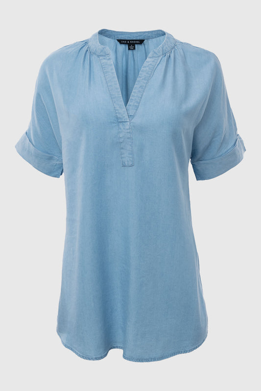 Zac and Rachel Rolled Cuff Tensely Tunic