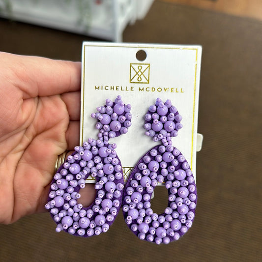 Michelle McDowell Melinda Violet Earrings