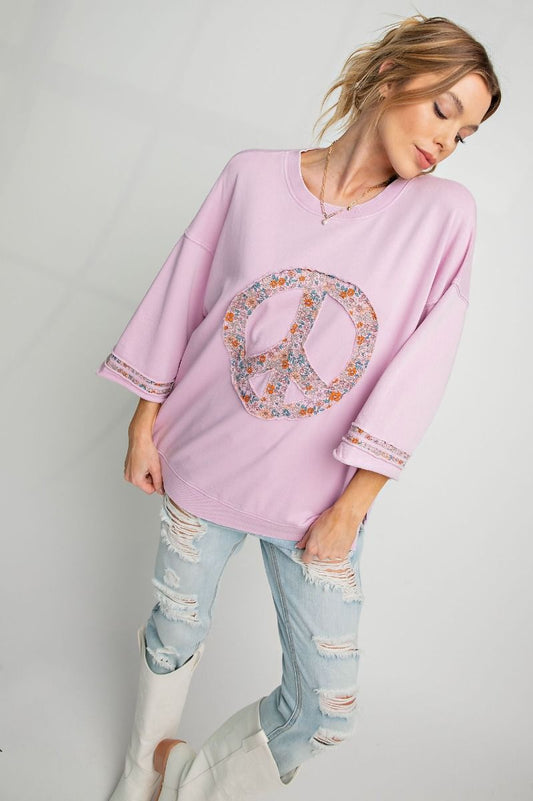 Easel Cotton Candy Peace Patch