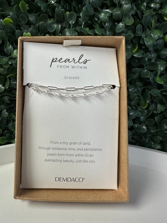 Demdaco Pearls from within Bracelet